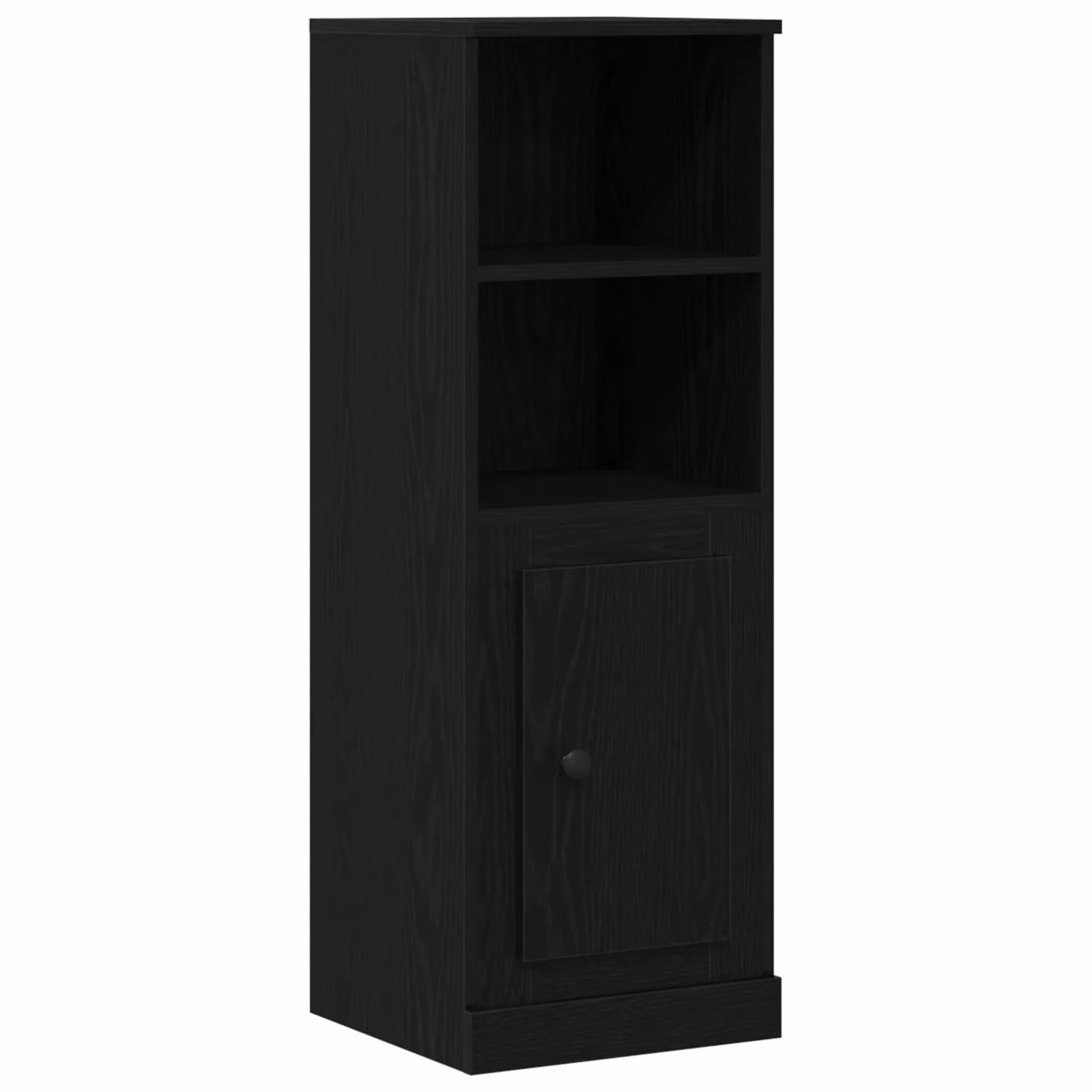 Berkfield Home Modern Black Oak Highboard with Hinged Doors and Internal Shelves, W/D/H: 36 x 35.5 x 103.5 cm – 2