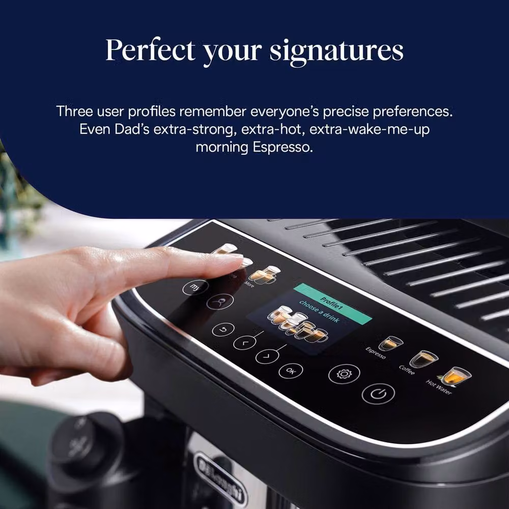 DeLonghi Magnifica Evo ECAM310.60.B Bean to Cup Coffee Machine with Touch Display in Black – 4