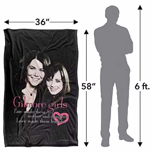 Warner Bros. Gilmore Girls Silky Touch Super Soft Fleece Throw Blanket, Multicolour, W: 91 cm, D: 147 cm – 4
