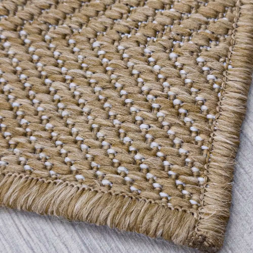 runrug Stripes Reversible Indoor/Outdoor Carpet Runner in Brown and Beige, W: 60 cm, L: 180 cm – 2