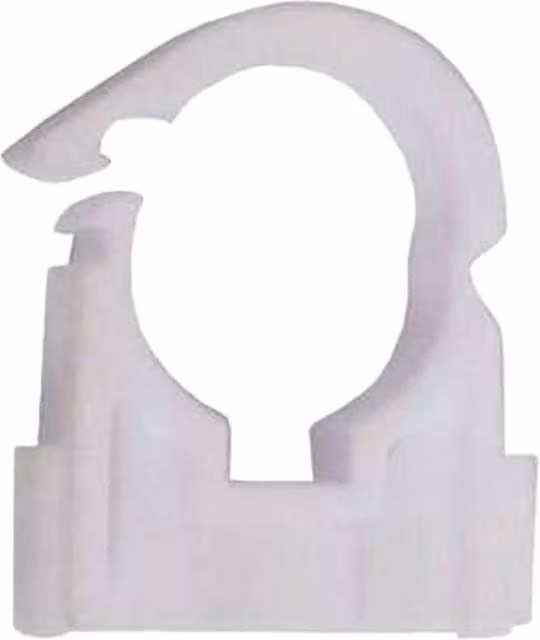 Securplumb White Plastic Pipe Clips, Pack of 50