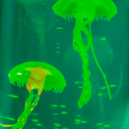 Global Gizmos 55219 Multi-Coloured Jellyfish Lamp with Colour Changing RGB LEDs and Calming Sensory Effect – 7