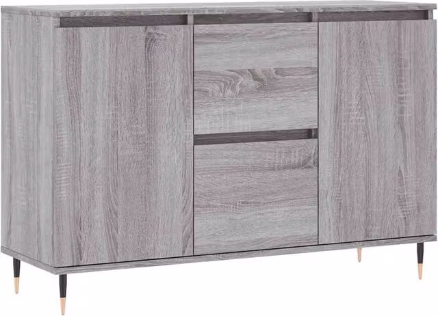 Berkfield Home Grey Sonoma Sideboard W/D/H: 104 x 35 x 70 cm
