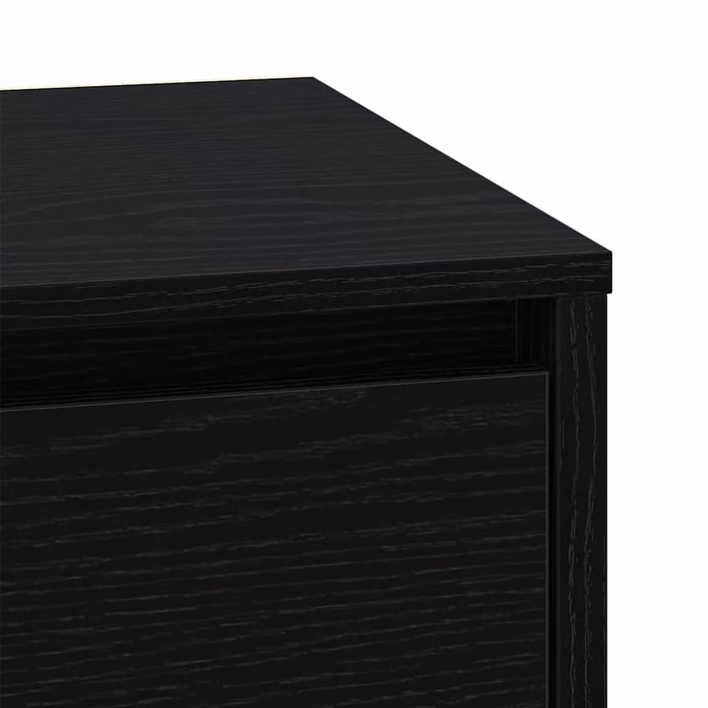 Berkfield Home Modern Bedside Cabinet with Integrated LED Lights, Black, W: 39 cm, D: 34.5 cm, H: 50 cm – 8