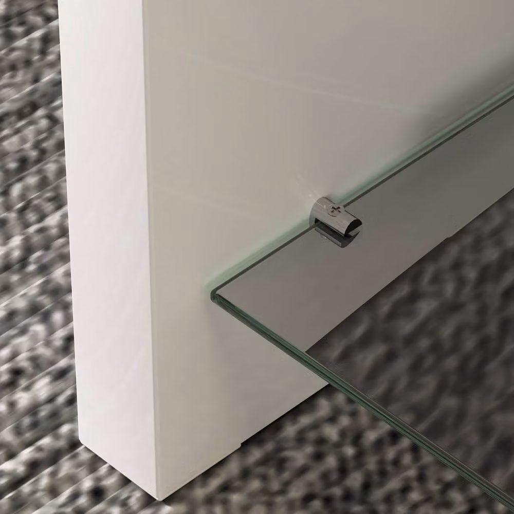 Wyld Haus Velimo Curved 2 Tier Coffee Table in High Gloss White – 6