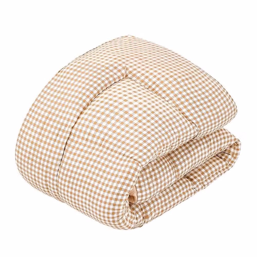 PAWNORA King Size Mattress Topper, 10 cm Thick, Brown, W: 180 cm x D: 200 cm – 2