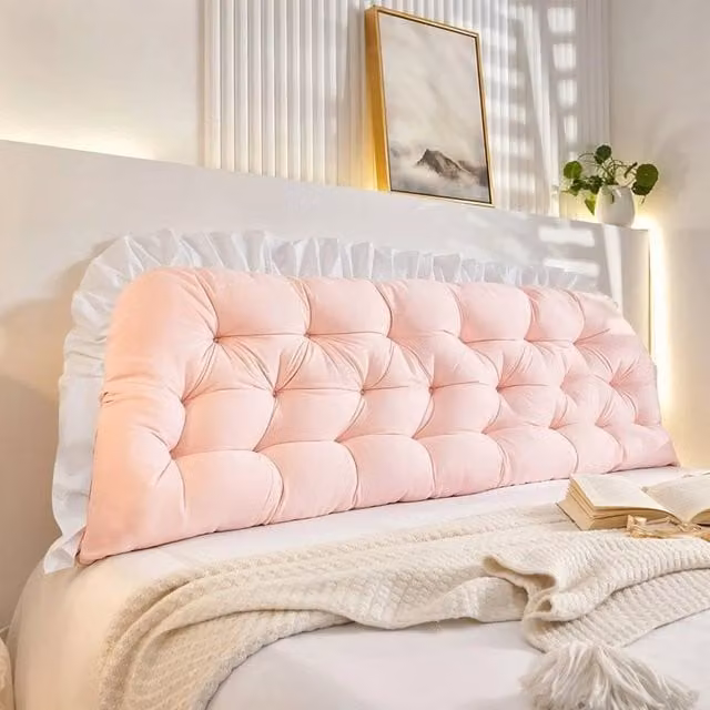 PAWNORA Adjustable Backrest Pillow in Pink for Adults