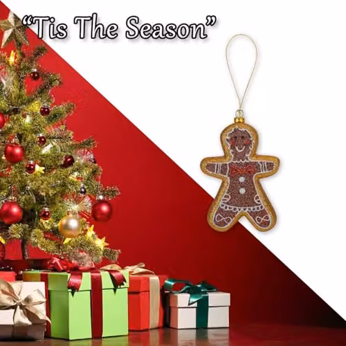 VFM e-Store Christmas Animal Hanging Decoration, Brown Glass Pendant, W: 11 cm, H: 16 cm – 5