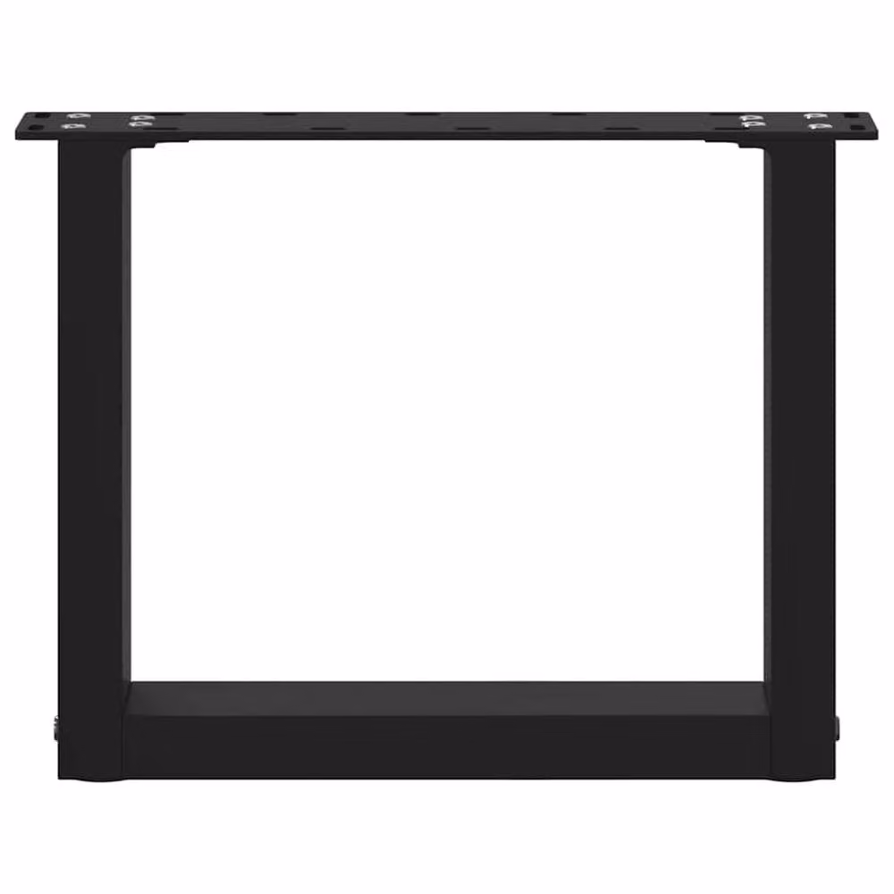 Berkfield Home U-Shaped Steel Coffee Table Legs, Black, 2 Pieces, W/D/H: 30 x 30 x 30 cm – 4