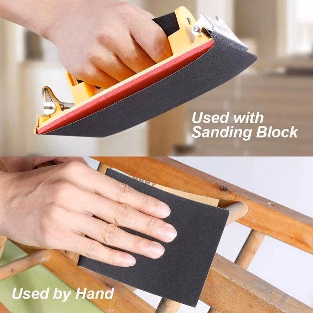 SPETLEK 81-Piece Assorted Wet and Dry Sanding Hand Paper Set, Black, W: 1000 cm x H: 52 cm – 5