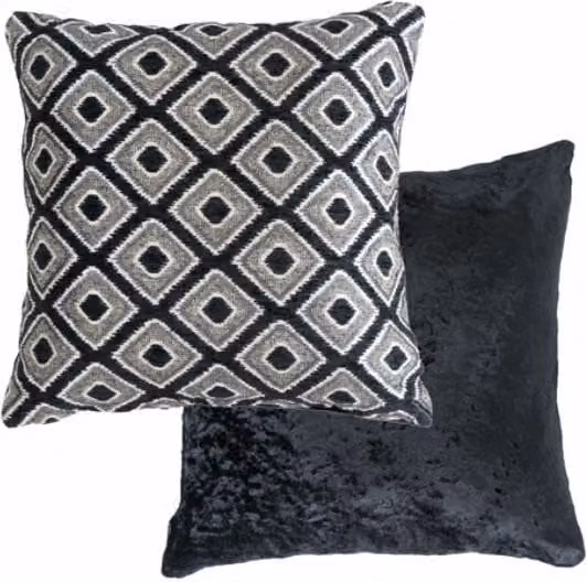 New Edge Blinds Nevada Cushion Cover in Black, W/D/H: 43 x 43 x 43 cm – 1
