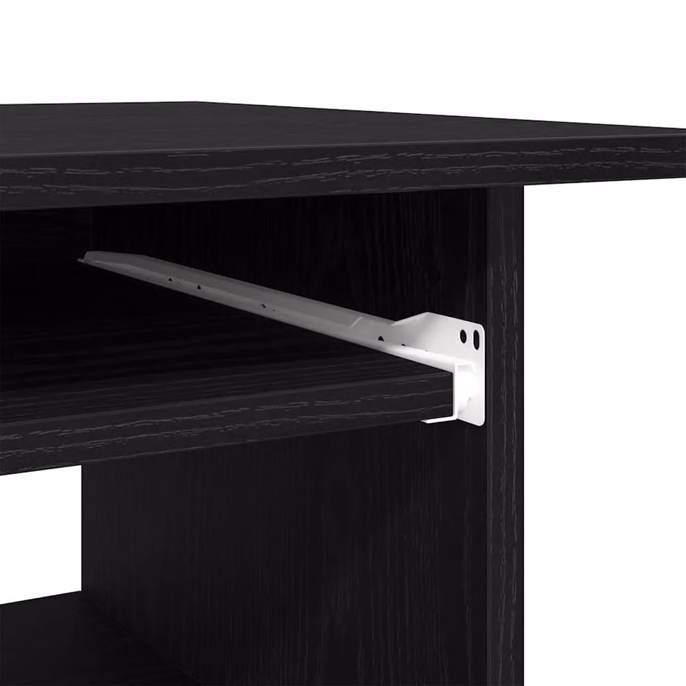 Berkfield Home Elegant Writing Desk in Black Oak, W/D/H: 80 x 45 x 74 cm – 5