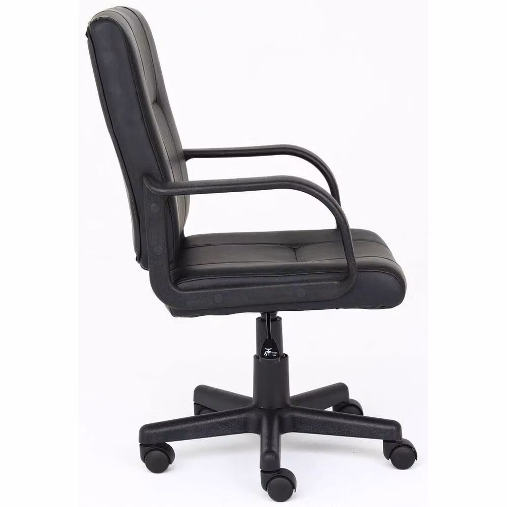 EONLION Black Executive Home Office Chair in Synthetic Leather with Armrests – 3
