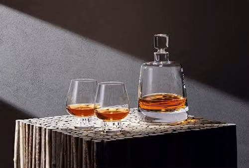 LSA Madrid Transparent Glass Tumbler Set of 2, 460 ml – 2