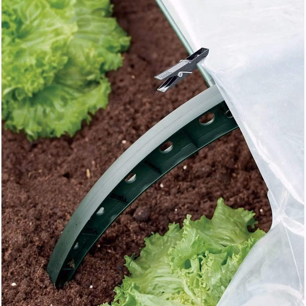 VOGREX Green Foil Garden Plant Tunnel Greenhouse Climbing Frame Growing Aid, 240 cm – 2
