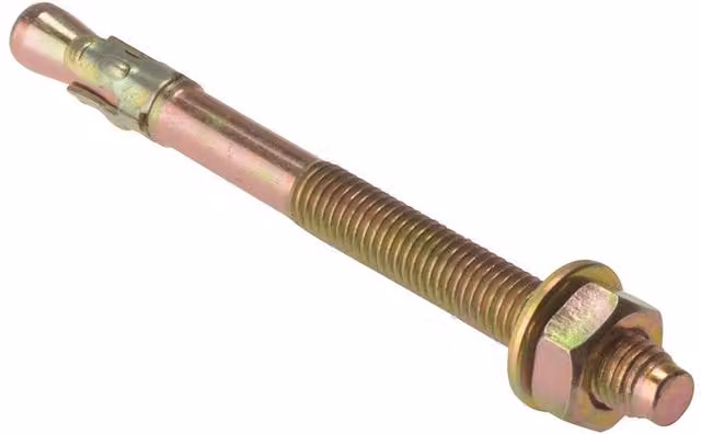 Forgefix Gold Galvanised Through Bolt Zyp M10 x 120 mm