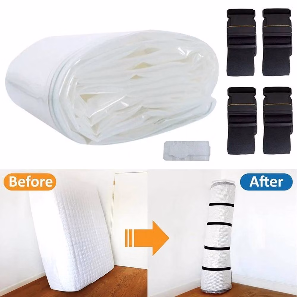 Hinsinc Large Vacuum Storage Bags in White and Transparent, 50 x 50 cm – 2