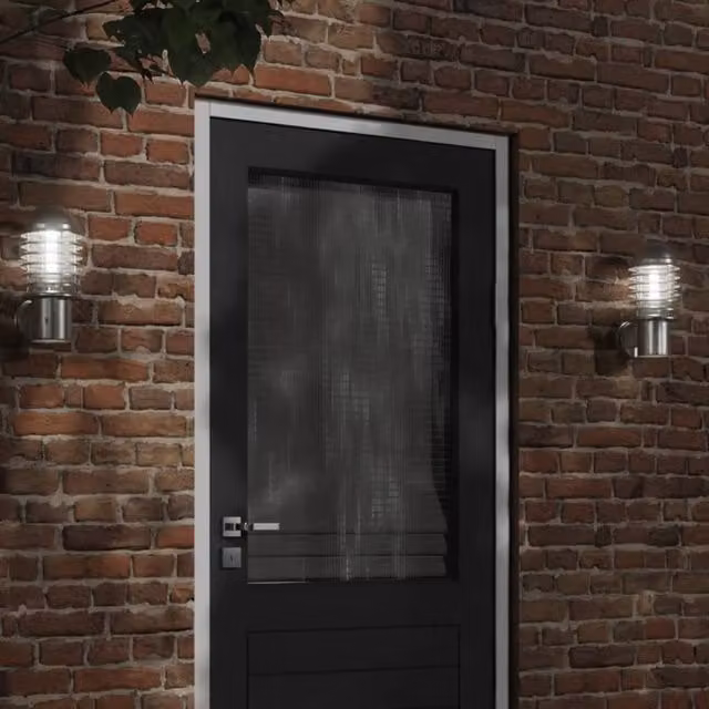 Berkfield Home Silver Stainless Steel Outdoor Wall Light – 1
