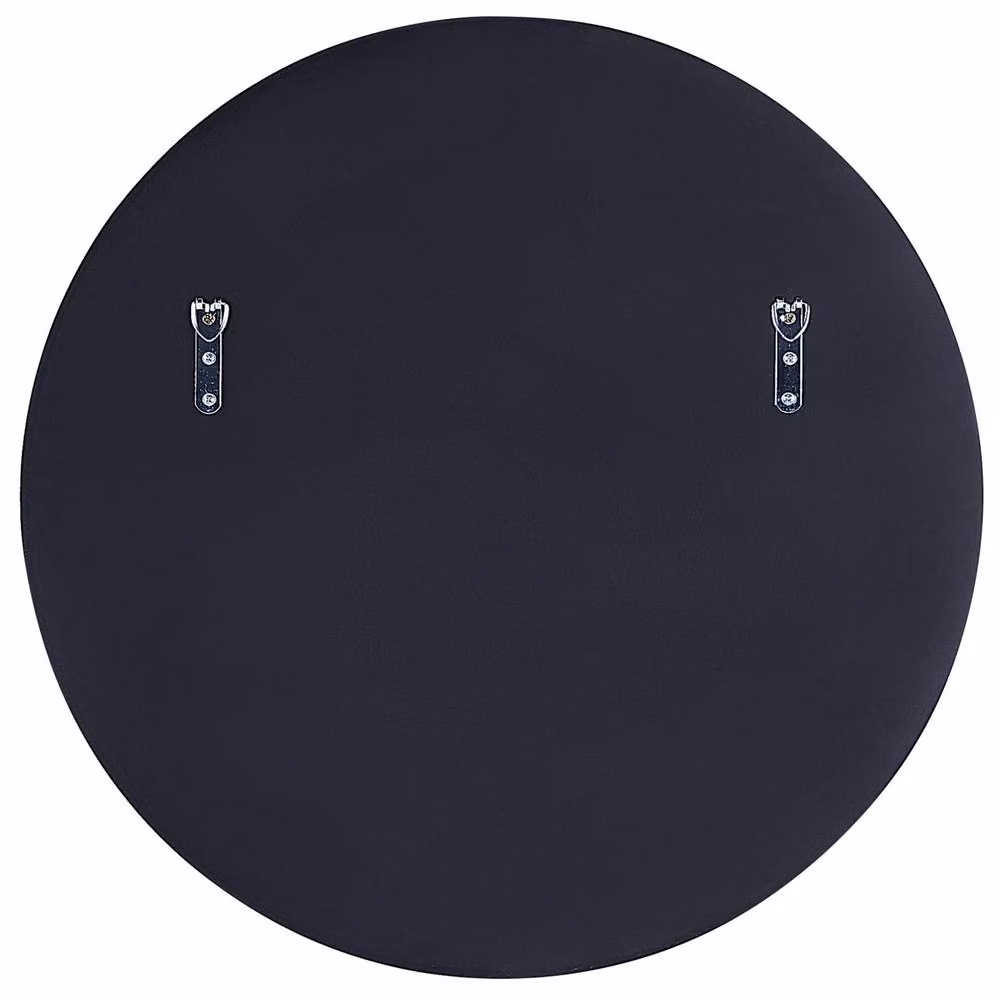Wyld and Coco Round Wall Mirror with Gold Floral Pattern Frame, Diameter: 57 cm – 3