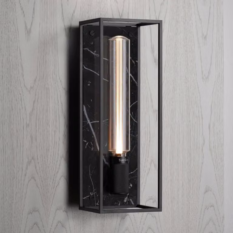 Buster + Punch Caged Wall Light Lantern in Black or White
