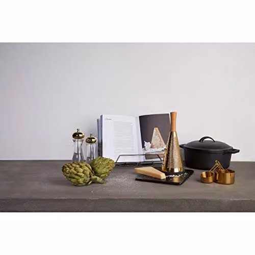 Premier Housewares Salt and Pepper Grinder in Gold and Transparent with Ceramic and Metal Mechanism – 2