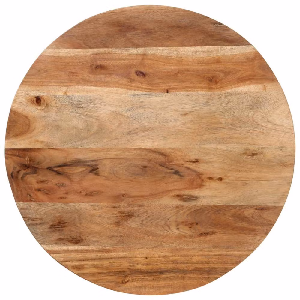 Berkfield Home Industrial Coffee Table in Brown Acacia Wood and Iron, W/D/H: 55 x 55 x 45 cm – 3