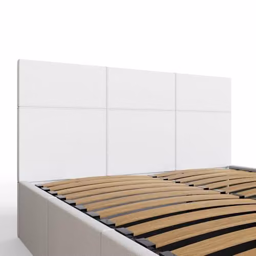 GFW Modern Upholstered Fabric Ottoman Bed Frame with Lift Up Base, W/D/H: 151 x 140 x 202 cm – 4