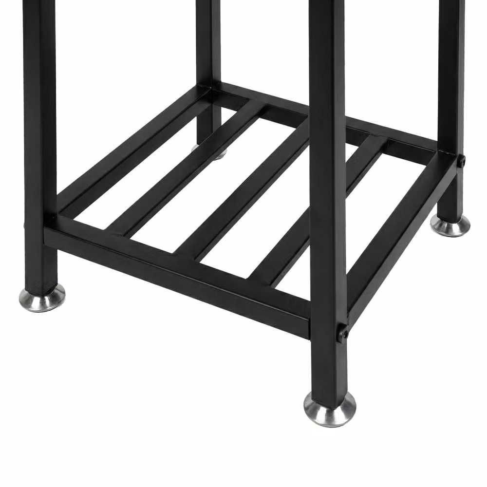 Levede 2 Tier Modern Black Metal Corner Plant Stand, Height: 76.2 cm – 7