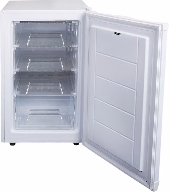 SIA UCF50WH White Freestanding Under Counter Upright Freezer, 80L Capacity, E Rated, Reversible Door, Width: 50 cm