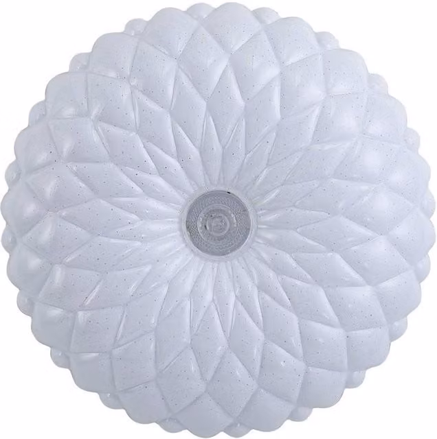 Netlighting Auris Round LED Outdoor Flush Ceiling Light, White, 38 cm Diameter, 4000K Neutral White