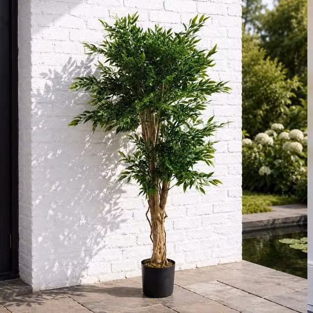 Leaf 140 cm UV Resistant Green Artificial Ruscus Tree