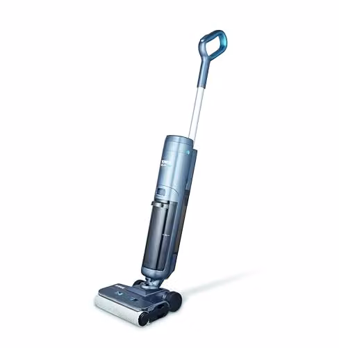 Tower T547003 Aquajet Pro Cordless Wet & Dry Hardfloor Cleaner in Titanium and Grey with LED Display and Edge Cleaning