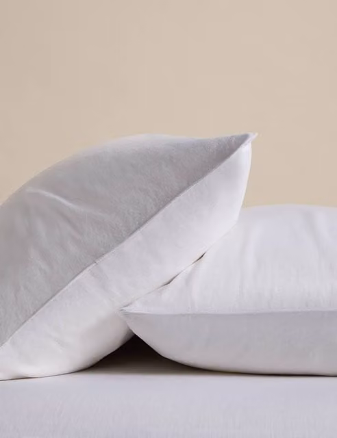 M&S 2 Pack Pure Linen 190gsm Pillowcases in White