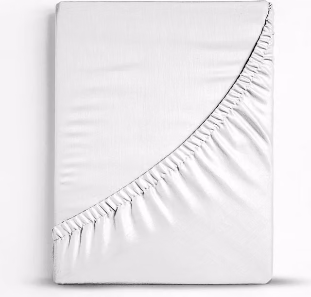 Sweet Dreams White Cotton Percale Deep Box Fitted Sheet, W: 140 cm x L: 200 cm