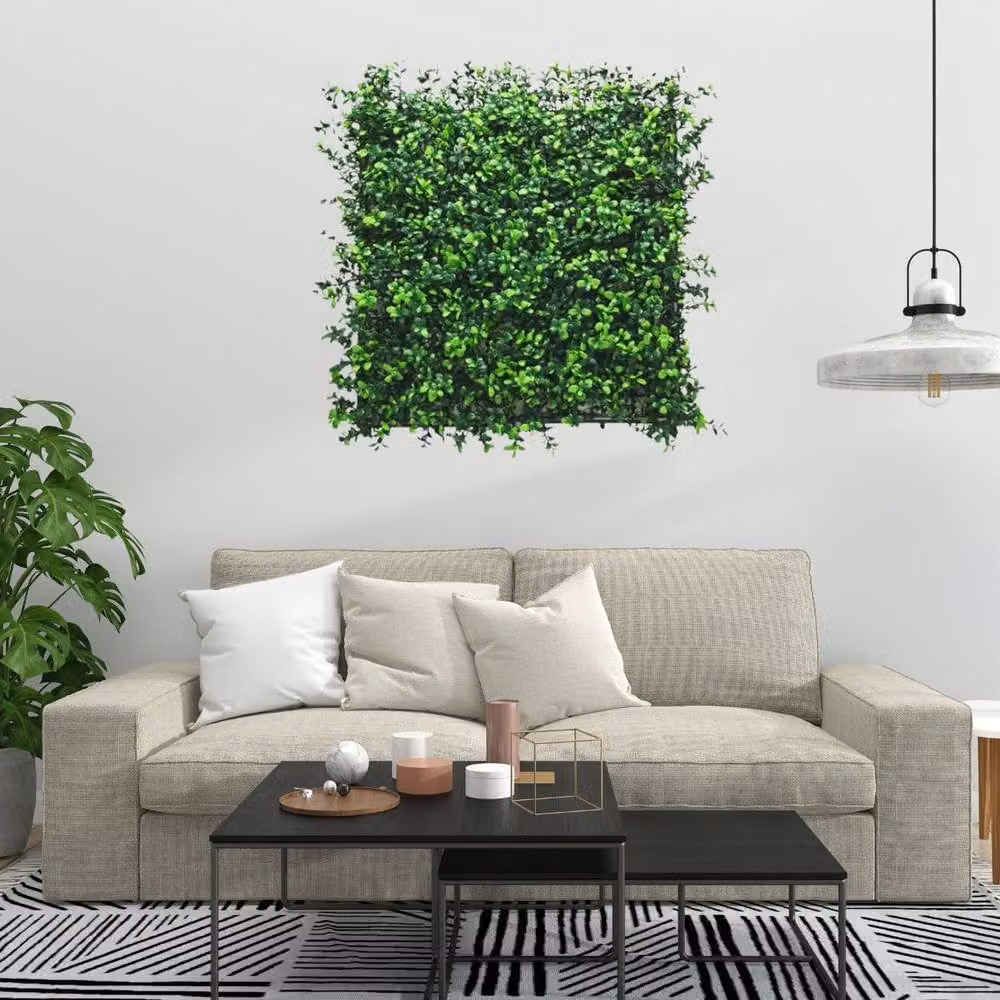 Ark Mat Boxwood Artificial Plant Wall Panel in Green, 50 x 50 cm – 6