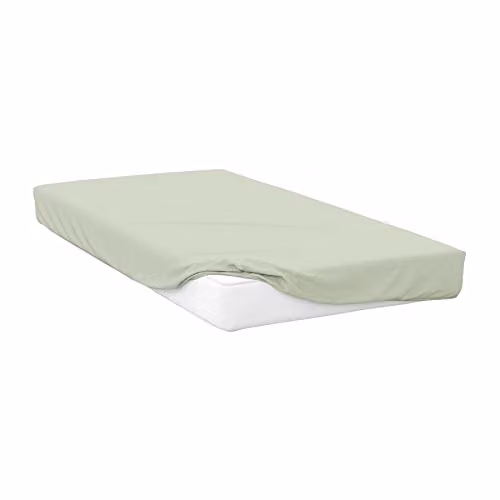 Belledorm Polycotton Extra Deep Fitted Sheet, Grey, W: 140 cm x L: 200 cm