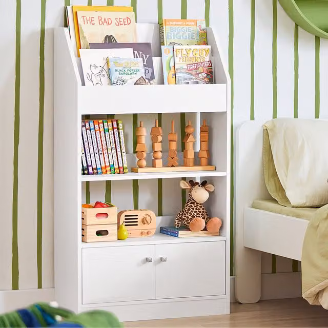 SoBuy Childrens Bookcase in White