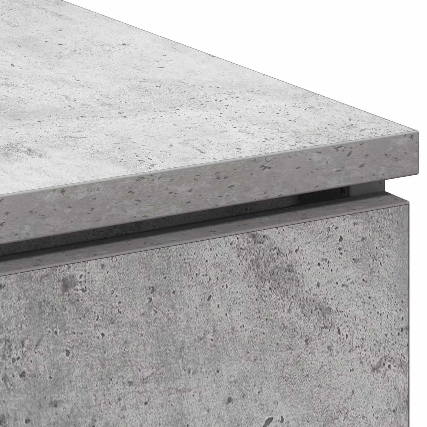 Berkfield Home Modern TV Cabinet in Concrete Grey, W/D/H: 100 x 38 x 49 cm – 3