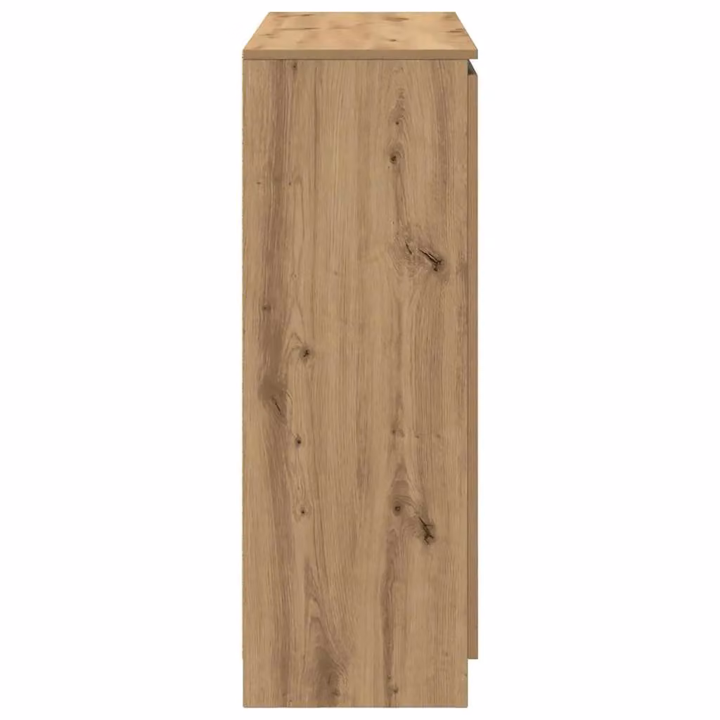 Berkfield Home Artisan Oak Sideboard with Drawers in Brown, W/D/H: 100.5 x 35 x 98.5 cm – 3
