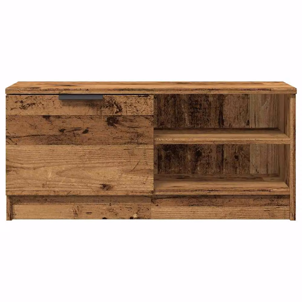 Berkfield Home Rustic TV Cabinet in Brown, W/D/H: 80 x 35 x 36.5 cm – 4