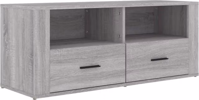 Berkfield Home Grey Sonoma TV Cabinet W/D/H: 100 x 35 x 40 cm – 1