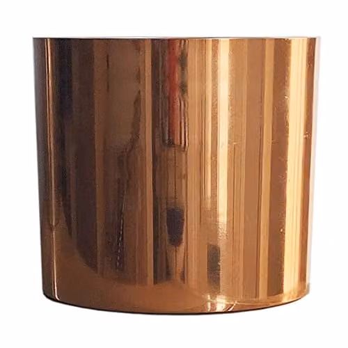 Botanik Round Metal Tabletop Planter in Bronze, W/D/H: 20 x 20 x 18 cm