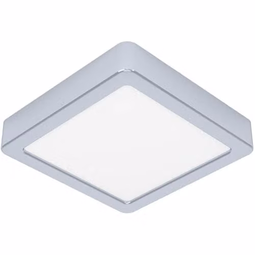 Loops Modern Square LED Ceiling Light in Chrome, W/D/H: 15 x 15 x 15 cm – 1