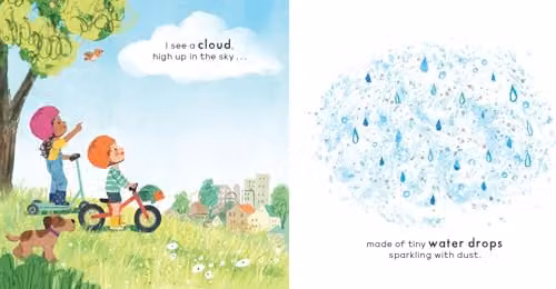 Nosy Crow Teeny Tiny Science I See a Cloud Multicolour Paper Book about the Water Cycle – 2