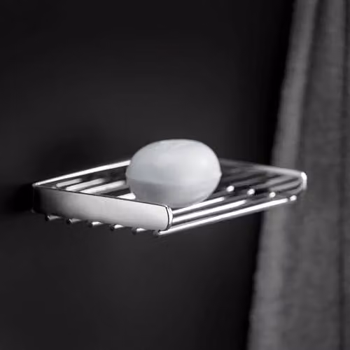 COSMIC Shower Basket Architect S+ Collection in Silver and Grey, W/D/H: 20 x 12 x 2.5 cm – 4
