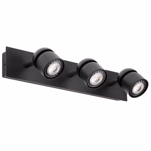 Netlighting Coco Triple Spotlight Wall Lamp Black 3x GU10