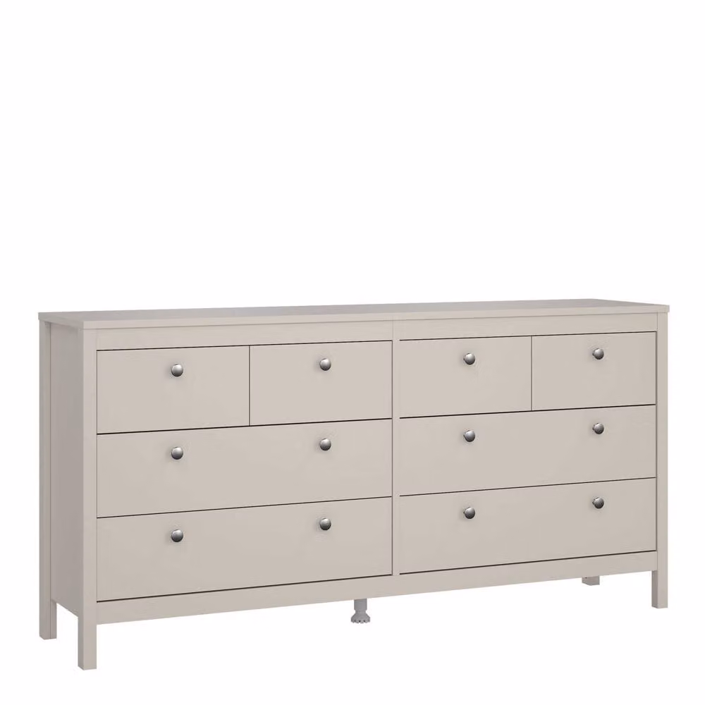 Wyld Haus Gossmere Natural Cashmere 8 Drawer Chest in Cream and Beige – 2