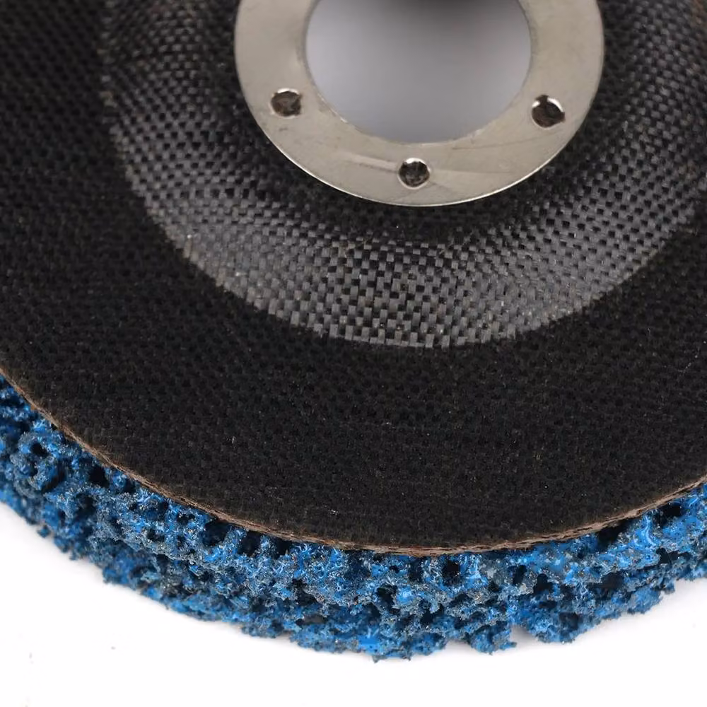 VOGREX Blue 115mm Poly Strip Discs for Rust and Paint Removal with Angle Grinder Wheels – 3