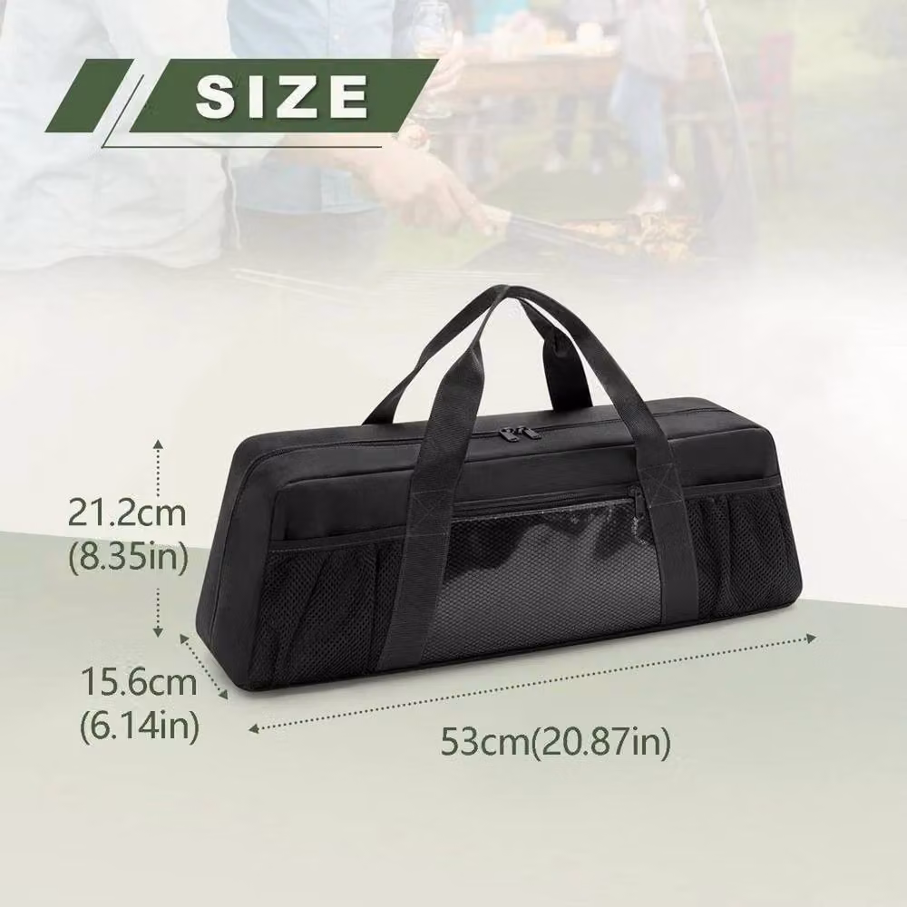 KORVIXA Portable BBQ Tool Storage Organizer Bag in Black – 2