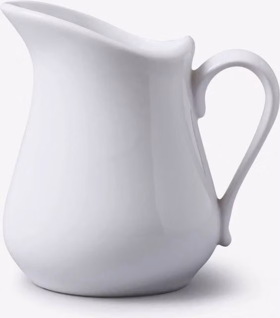 WM Bartleet & Sons Traditional Porcelain Milk Jug, White, 300ml
